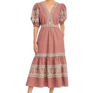 Sea New York Fernanda Tile Print Cotton Dress